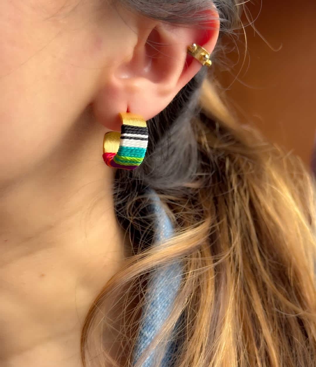 Aretes Caribe Mini Rosario Catrina