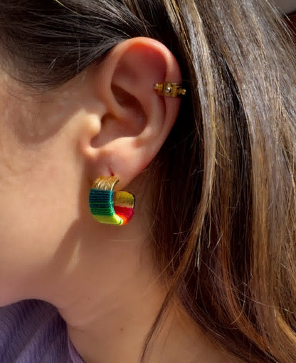 Aretes Caribe Mini Rosario Primavera