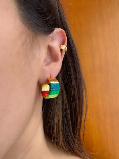 Aretes Caribe Mini Rosario Primavera