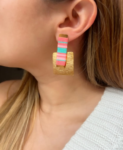 Aretes Amazonia Awa Pink