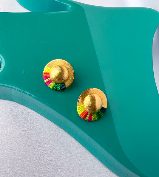 Aretes Topo Amazonia mini Primavera - Sara´s accesorios