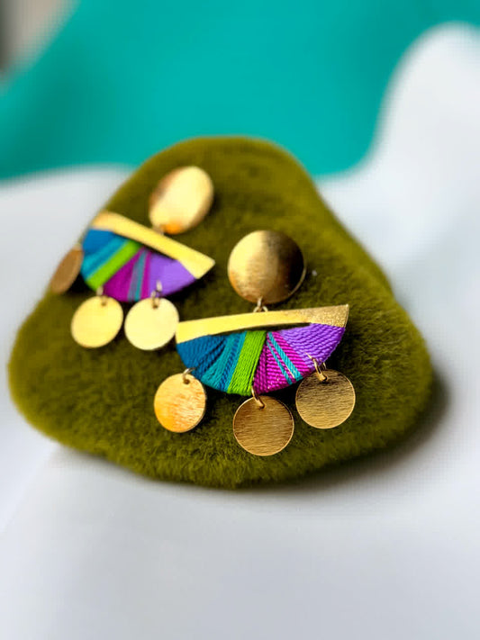 Aretes Caribe Cartagena Pistacho