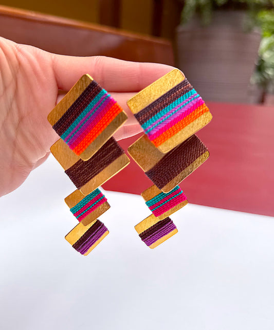 Aretes Caribe Curacao Chocolate