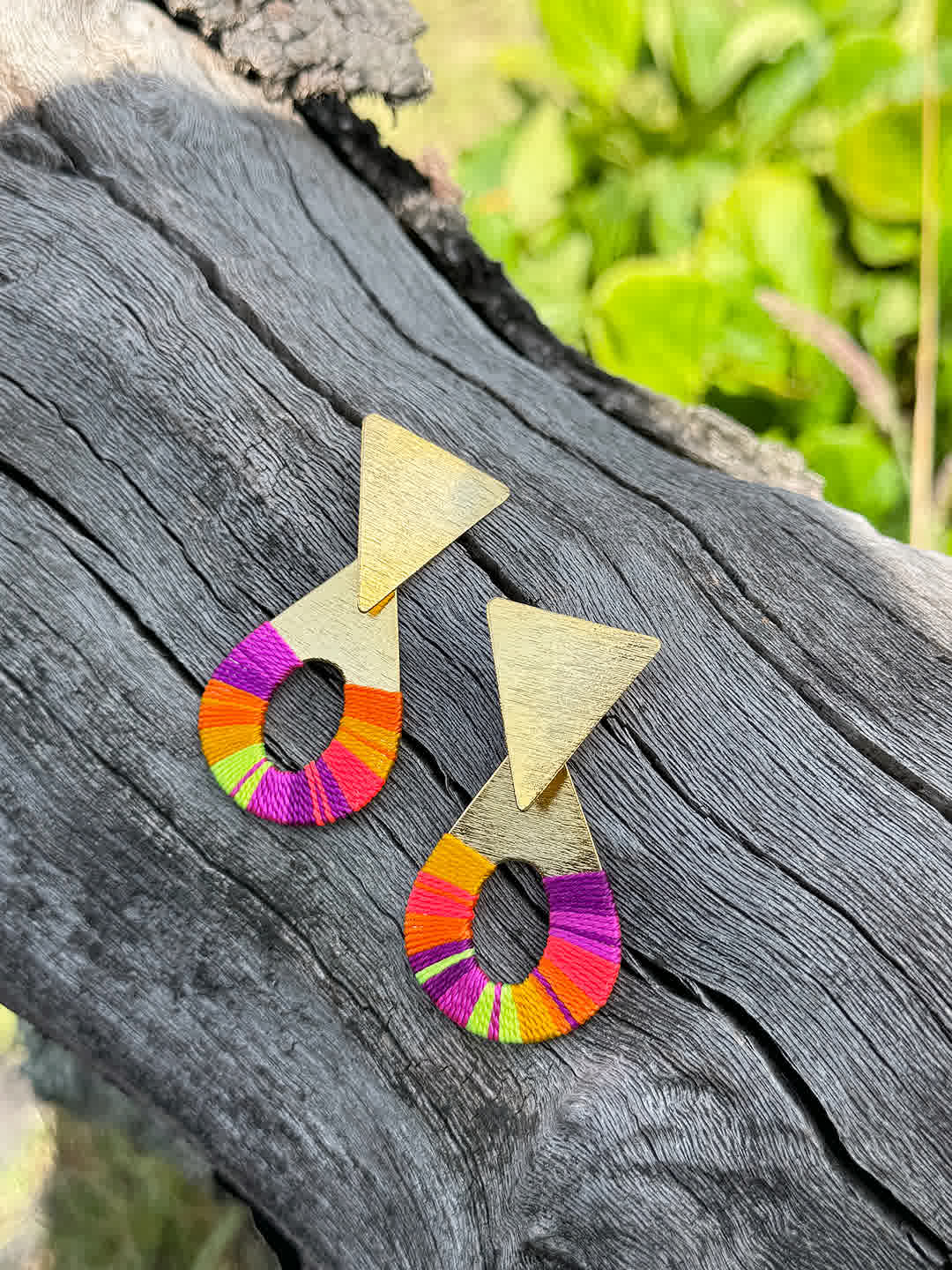 Aretes Dominica Maracuya - Sara´s accesorios