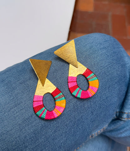 Aretes Caribe Dominica Sandia