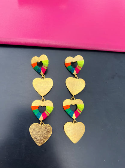 Aretes Amazonia Florencia Corazon Primavera