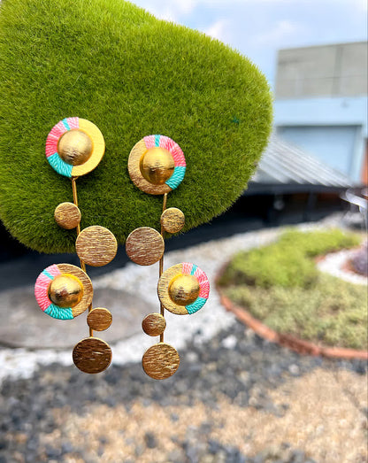 Aretes Amazonia Leticia Pink - Sara´s accesorios