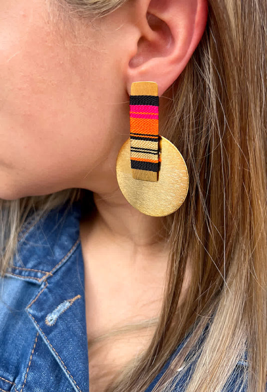 Aretes Amazonia Redondo Macuna Cleopatria