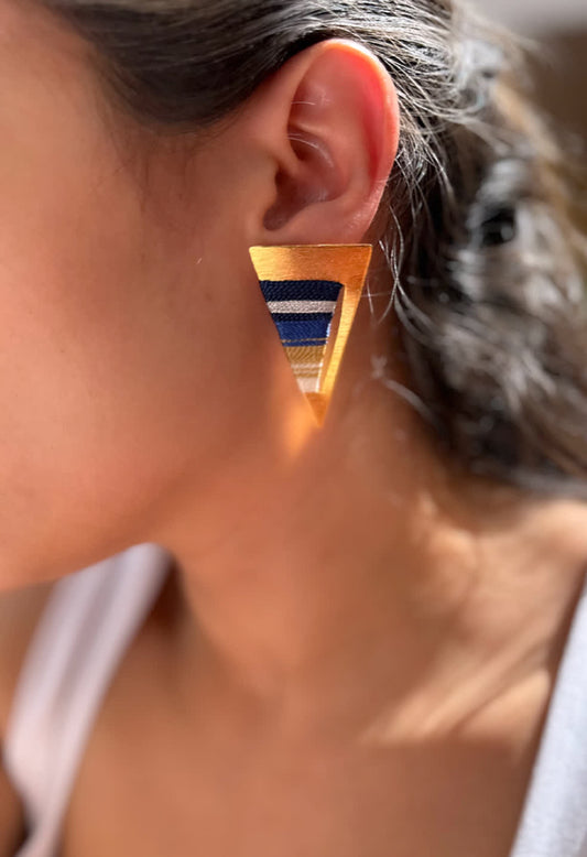 Aretes Praga Afrodita Triangulo Nauty Blue
