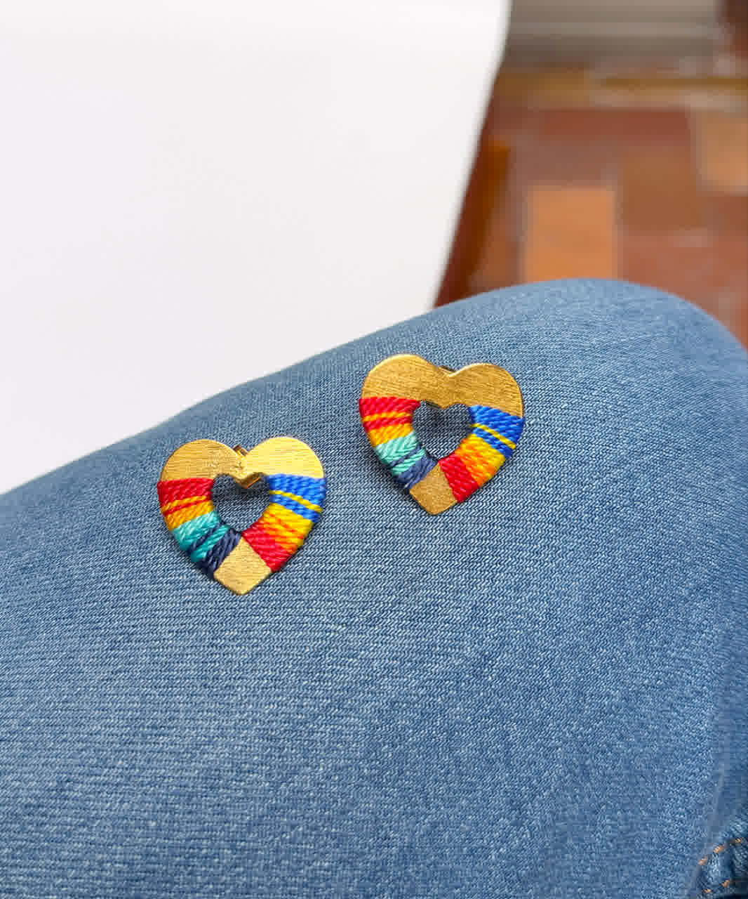 Aretes Praga Afrodita Corazon Colombia