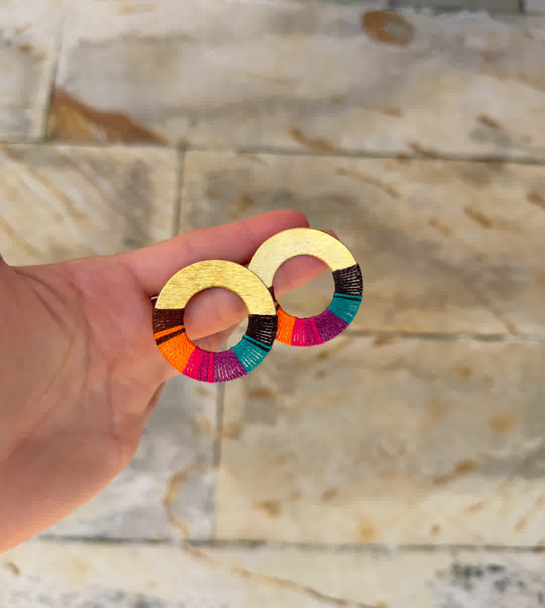 Aretes Praga Afrodita Maxi Chocolate