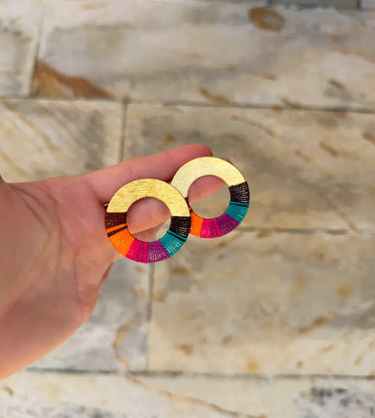 Aretes Praga Afrodita Maxi Chocolate