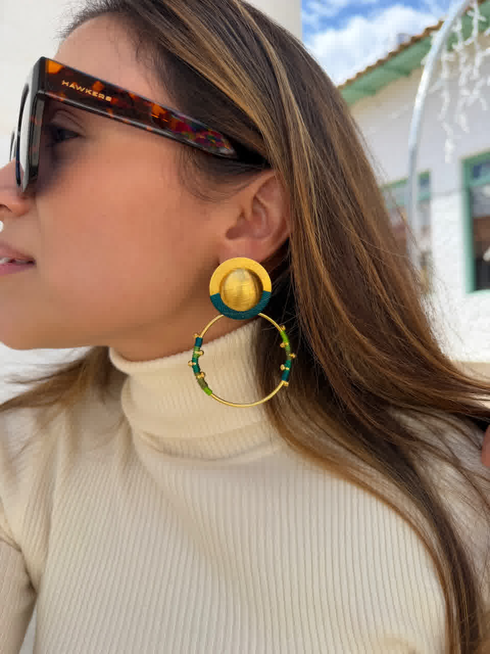 Aretes Caribe Barranquilla Verdes