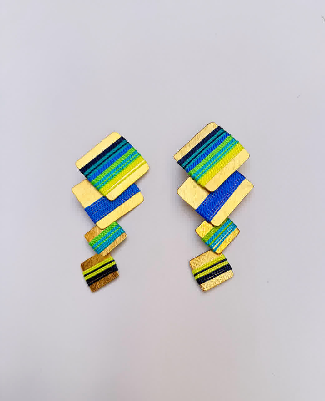 Aretes Caribe Curacao Verdes y azules