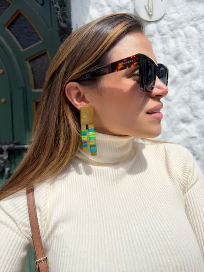 Aretes Amazonia Parana Verdes