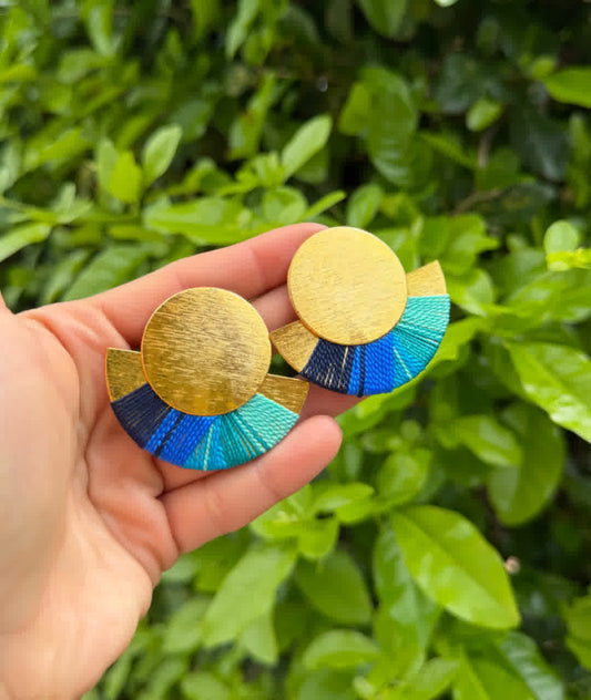 Aretes Caribe Tobago Azules