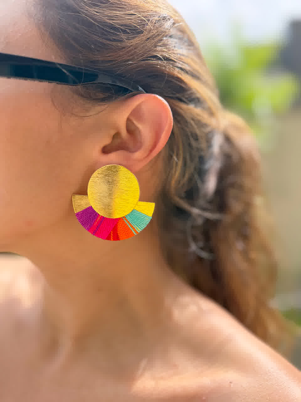 Aretes Caribe Tobago Fresa