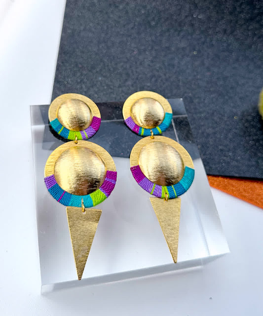 Aretes Amazonia Piraruku Pistacho