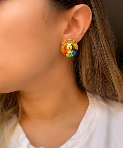 Aretes Topo Amazonia Multicolor