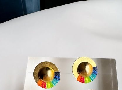 Aretes Topo Amazonia Multicolor