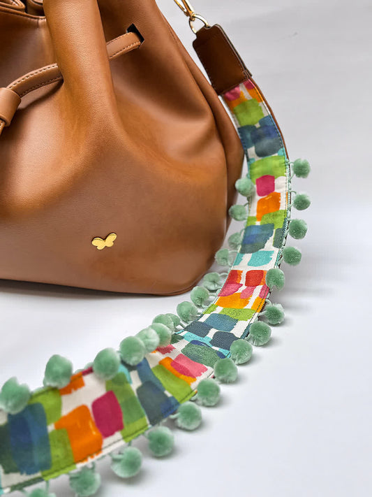 Asa Lona pompón Turquesa - Sara´s accesorios