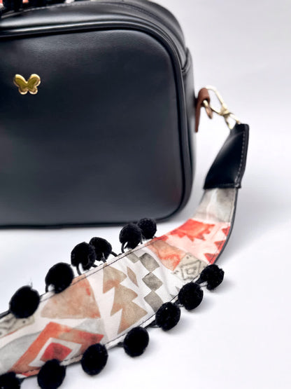 Asa Lona pompón Negra - Sara´s accesorios