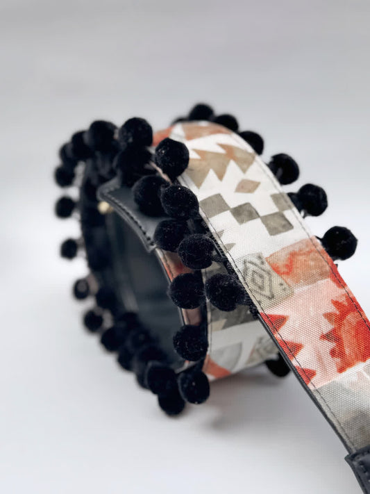 Asa Lona pompón Negra - Sara´s accesorios