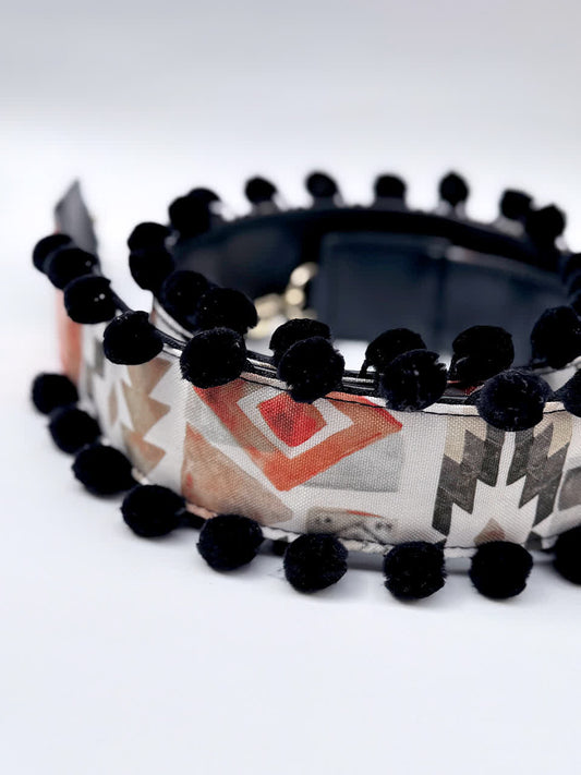 Asa Lona pompón Negra - Sara´s accesorios