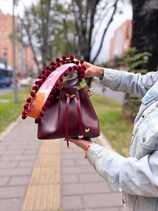 Bolso Mini lucy Vinotinto