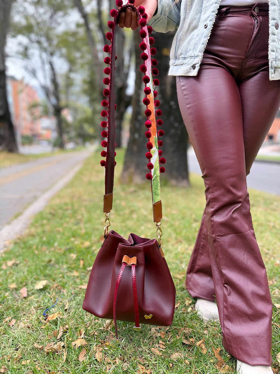 Bolso Mini lucy Vinotinto