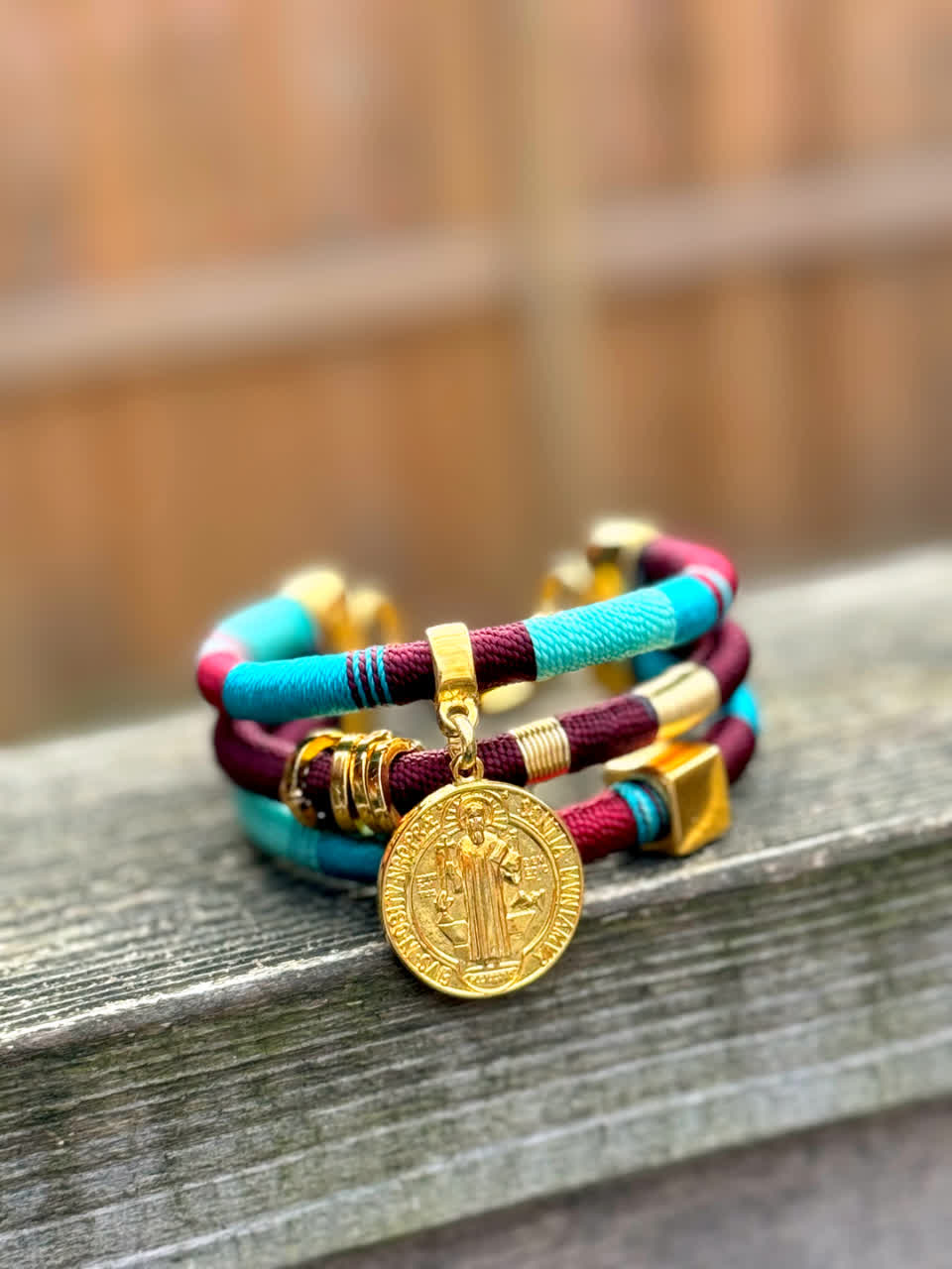 Brazalete Caribe Cascada SB Vino Celeste