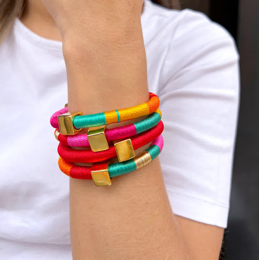 Brazalete Orion Sandia - Sara´s accesorios