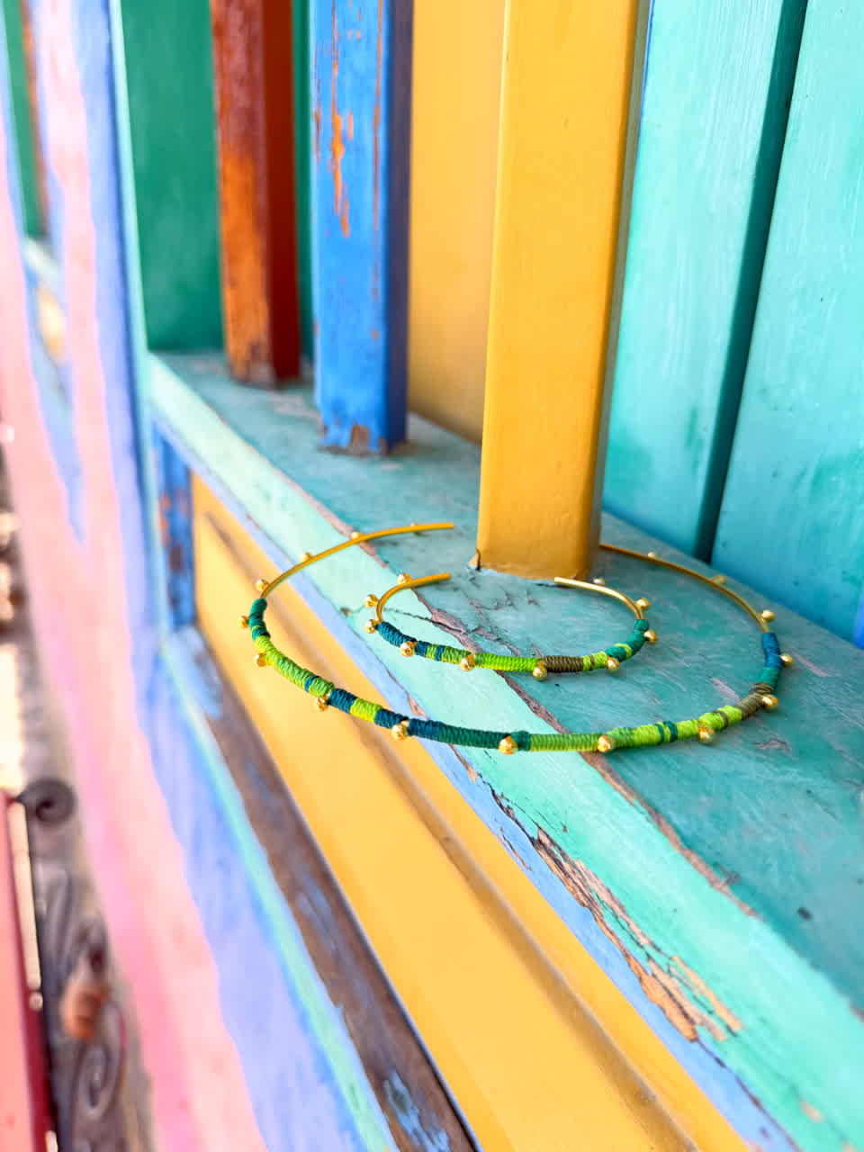 Choker Praga Lia Aro Balines Verdes