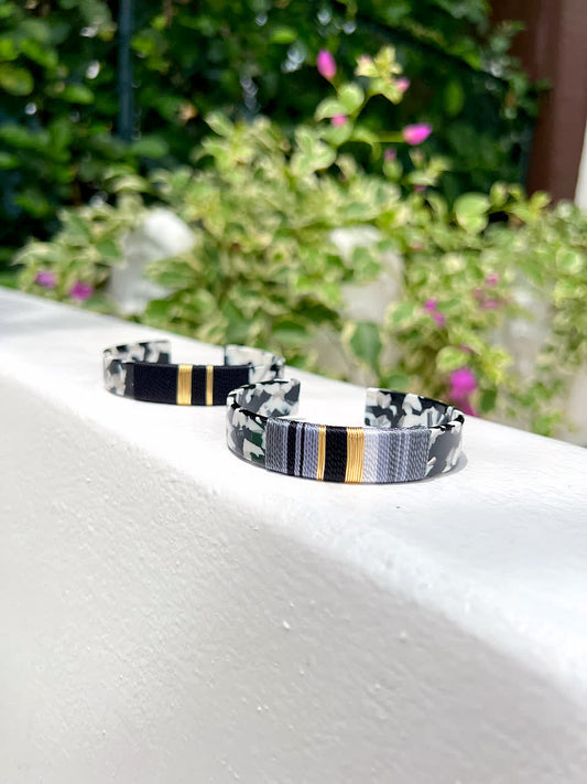 Brazalete Print Blanco y Negro
