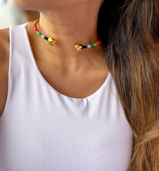 Collar Choker Isla Margarita Catrina - Sara´s accesorios