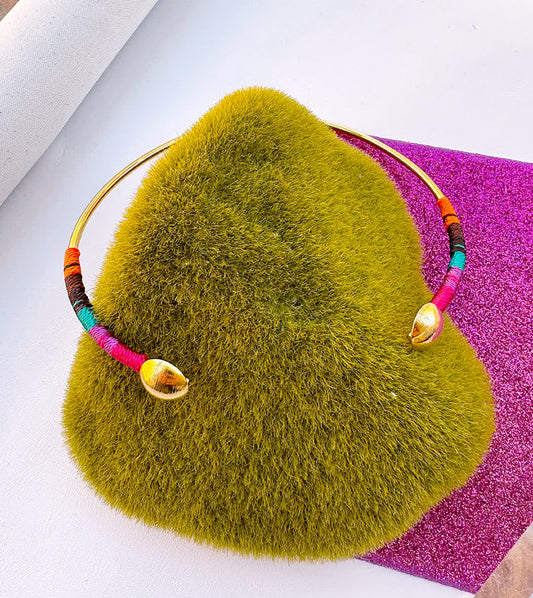 Collar Choker Isla Margarita Chocolate - Sara´s accesorios