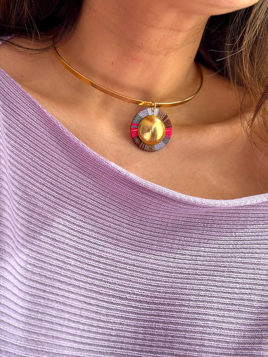 Collar Choker Sierra Nevada Gray - Sara´s accesorios