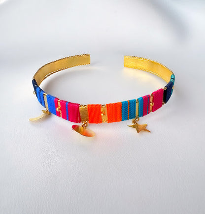 Collar Choker Amazonia Bora Mora Azul
