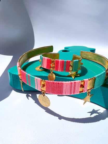 Collar Choker Amazonia Bora Pink