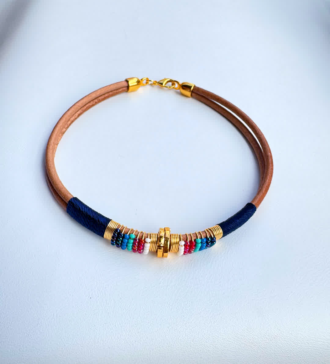 Choker Caribe Jamaica Azul Radiante