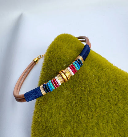 Choker Caribe Jamaica Azul Radiante