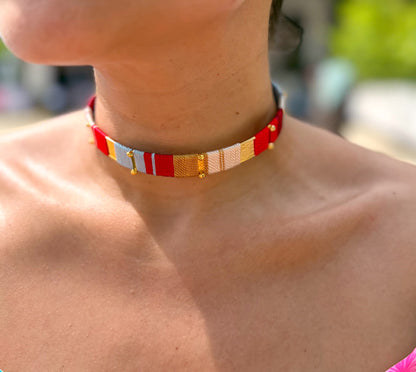 Choker Camu Granate