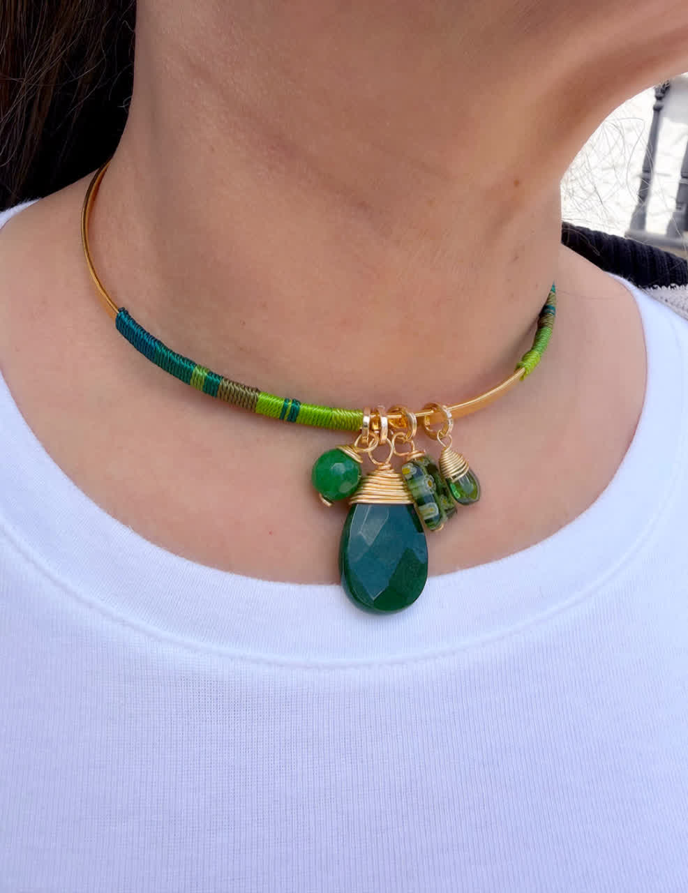 Choker Origen Guatavita Verdes