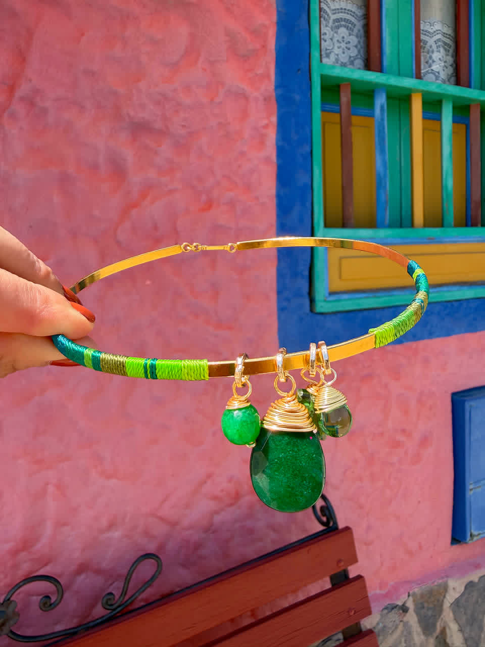 Choker Origen Guatavita Verdes