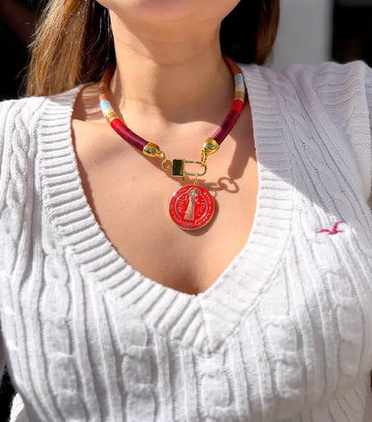 Collar Sparkle Rubi Sb Granate