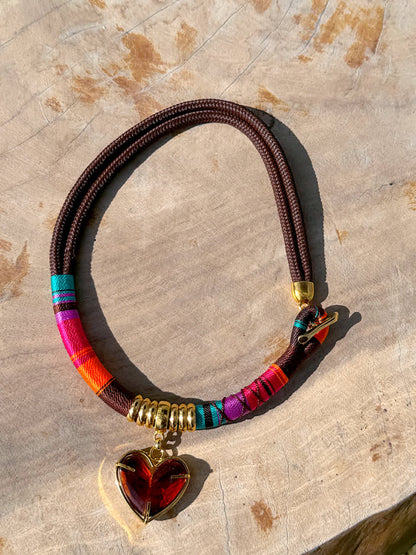 Collar Praga Alice Chocolate