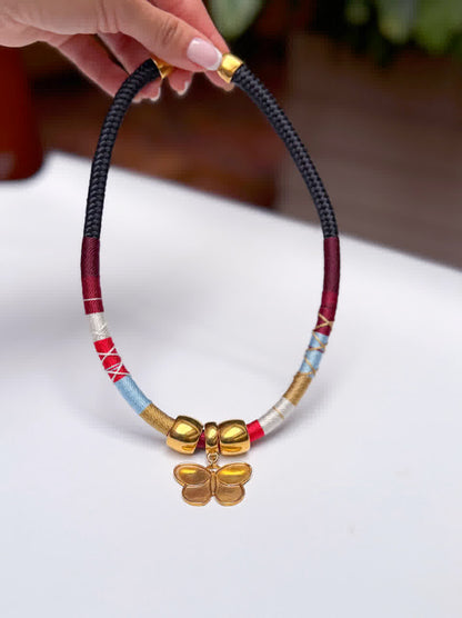 Collar Africa Angola Granate