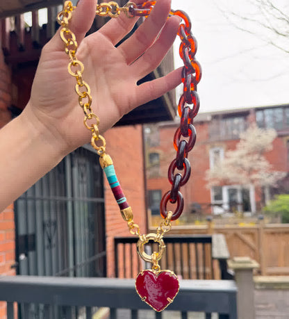 Collar Bianca Vino Celeste