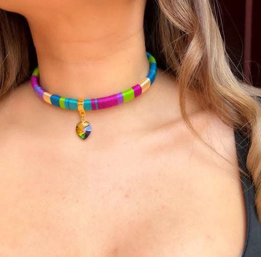 Collar Caribe Punta Cana Pistacho