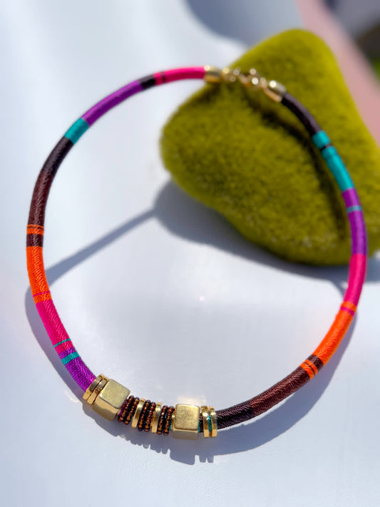 Collar Martina Chocolate - Sara´s accesorios